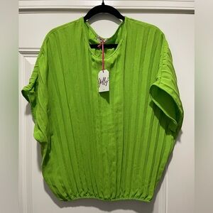 New, Yolly Brand, Pleated Blouse, Size S